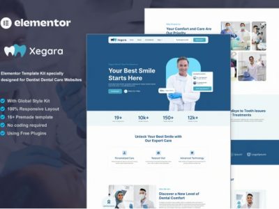 Xegara - Dentist Dental Care Elementor Template Kit