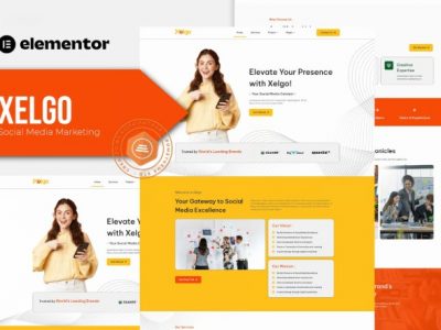 Xelgo - Social Media Marketing Elementor Template Kit