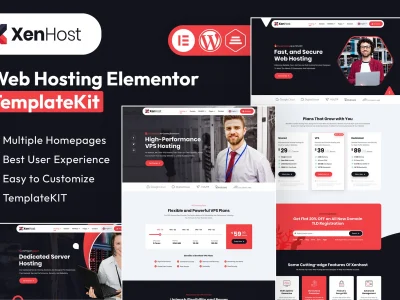 XenHost - Web Hosting Elementor Template Kit