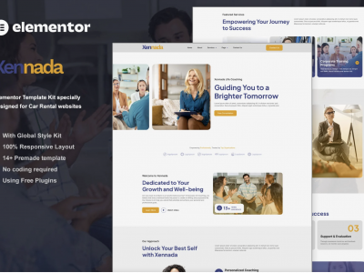 Xennada - Life Coach Elementor Template Kit