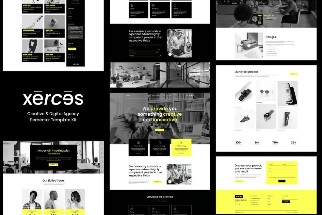 Xerces - Creative & Digital Agency Elementor Template Kit