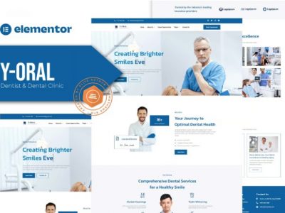 Y-Oral - Dentist & Dental Clinic Elementor Template Kit