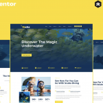 Yache - Scuba Diving Center Elementor Pro Full Site Template Kit