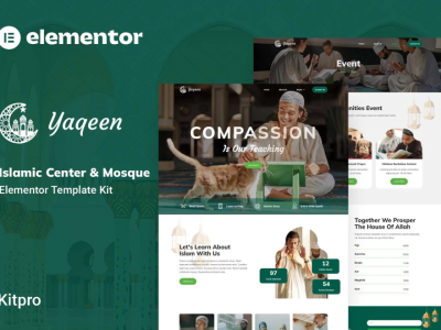 Yaqeen - Islamic Center and Mosque Elementor Template Kit