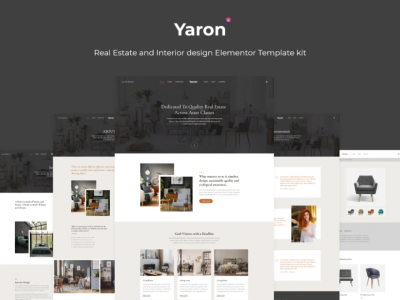Yaron - Real Estate & Interior Design Elementor Template kit