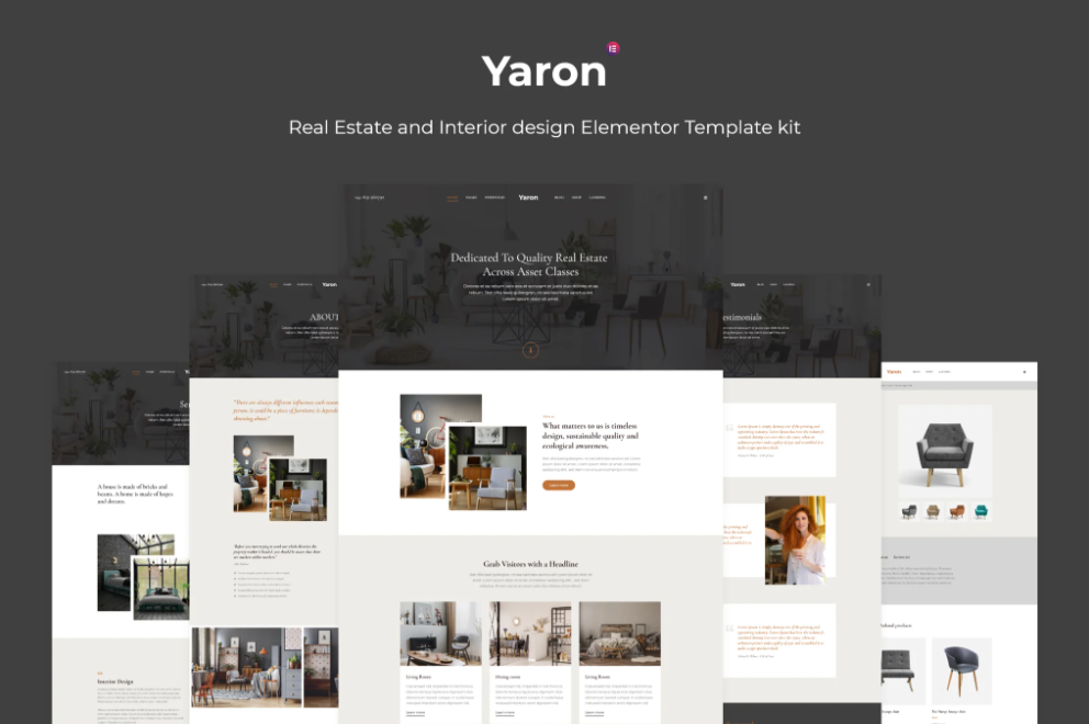 Yaron - Real Estate & Interior Design Elementor Template kit
