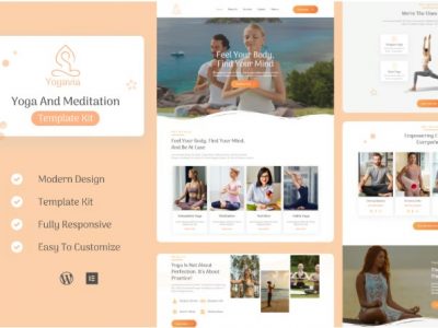 Yogavia - Yoga & Meditation Elementor Template Kit