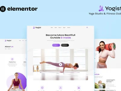 Yogist – Yoga Studio & Fitness Club Elementor Template Kit