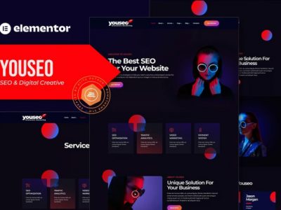 Youseo - SEO & Digital Creative Agency Elementor Template Kit