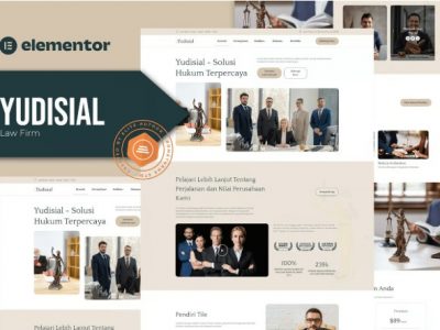 Yudisial - Law Firm Elementor Template Kit