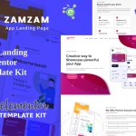 Zamzam - App Landing Elementor Template Kit