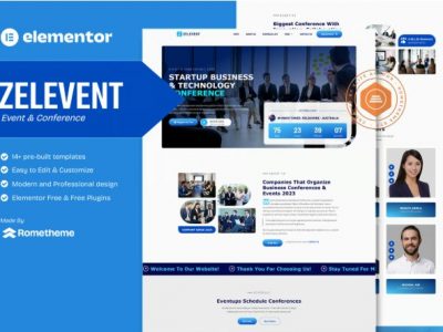 Zelevent - Event & Conference Elementor Template Kit