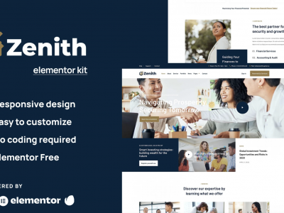 Zenith - Investment & Business Opportunity Elementor Template Kit