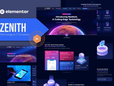 Zenith - Technology & IT Company Elementor Template Kit