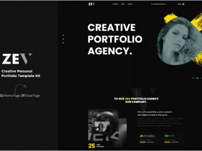 Zev - Creative Personal Portfolio Template Kit