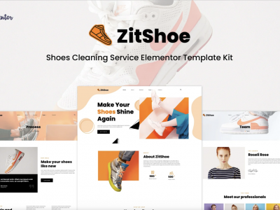 Zitshoe - Shoes Cleaning Service Elementor Template Kit