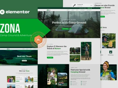 Zona - Camp Ground & Adventure Elementor Template Kit