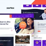 Zortex - Broadband & Internet Services Elementor Pro Template Kit