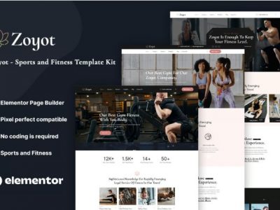 Zoyot - Sports & Fitness Elementor Template Kit