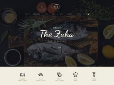 Zukares – Restaurant & Cafe Food Elementor Template Kit