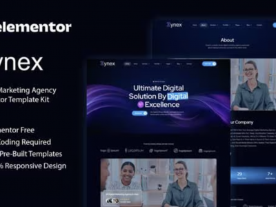 Zynex - Digital Marketing Agency Elementor Template Kit