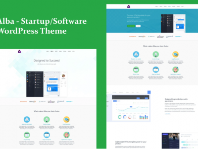 Alba - Startup/Software WordPress Theme