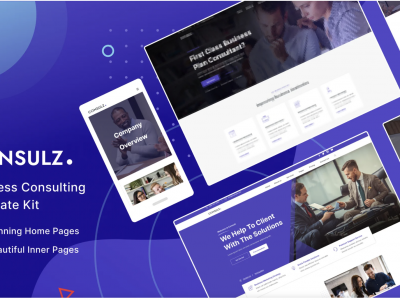 Consulz - Consulting Company Elementor Template Kit