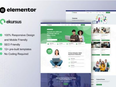 eKursus - Online Course & Education Elementor Template Kit