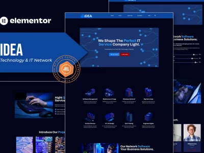 iDea - Technology & IT Network Service Elementor Template Kit