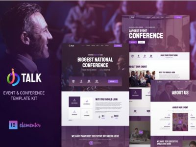 iTalk – Event & Conference Elementor Template Kit