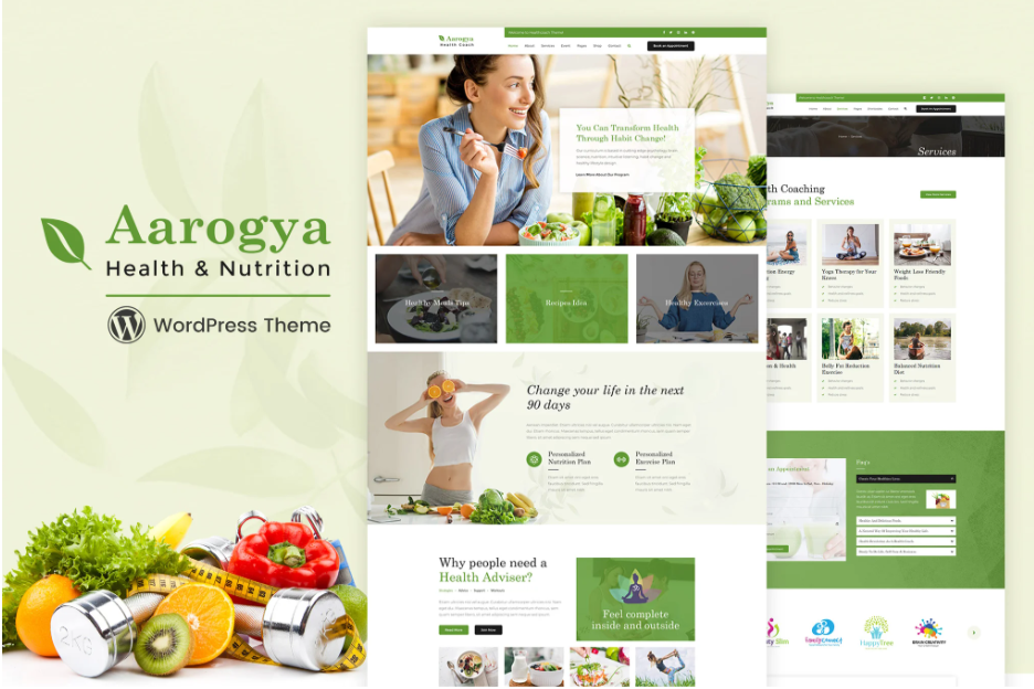 Aarogya | Nutrition, Weight Loss WordPress Theme