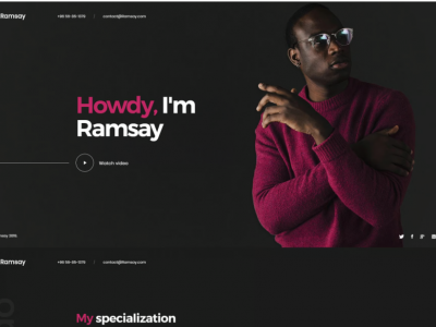 Ramsay - Personal WordPress CV/Resume Theme
