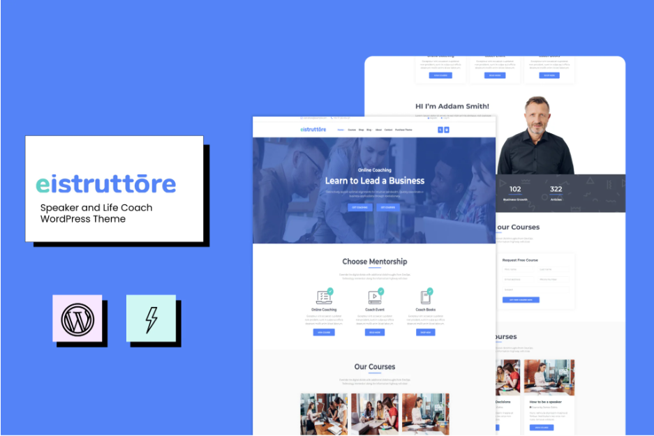 Eistruttore - Speaker/Life Coach WordPress Theme