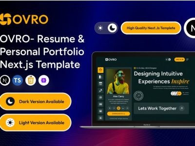 Resume & Personal Portfolio Next.js Template