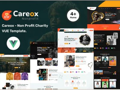 Careox - Nonprofit Charity Vue Nuxt Template