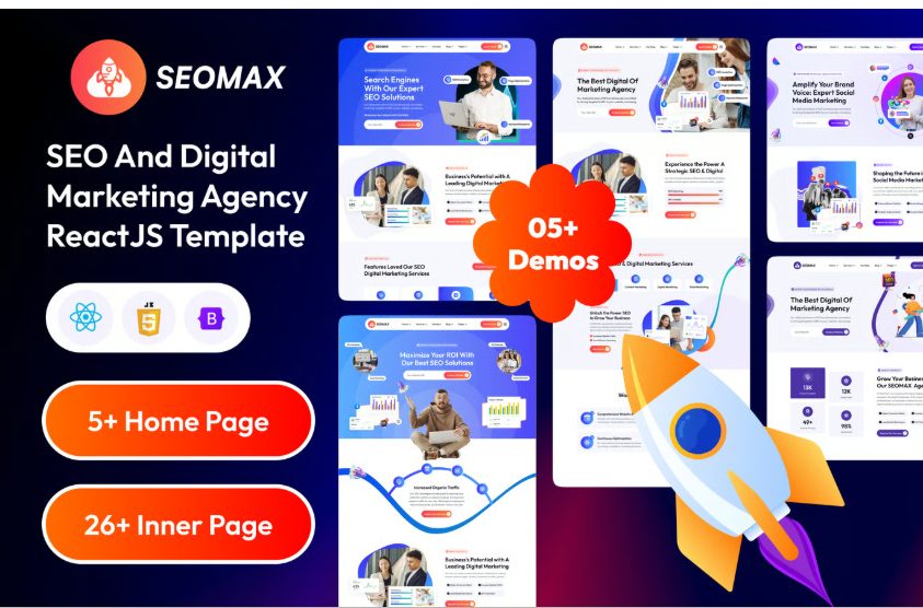 SEO & Digital Marketing Agency ReactJs Template