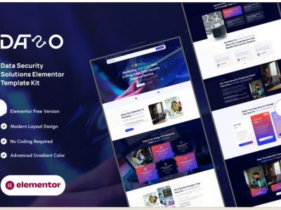 Dataso - Data Security Solutions Elementor Template Kit