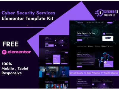 Securex - Cyber Security Services Elementor Template Kit
