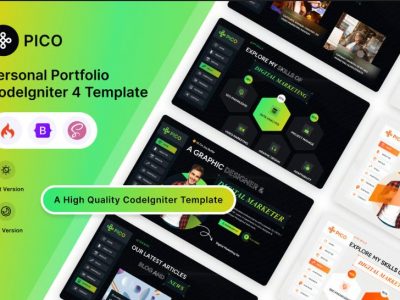 Pico - CodeIgniter Personal Portfolio Template