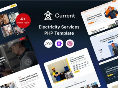 Current – PHP Electricity Services Template