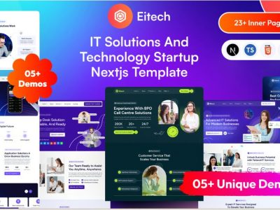 IT Solutions & Technology Startup Next.js Template