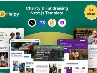 Helpy- Charity And Fundraising Next.js Template