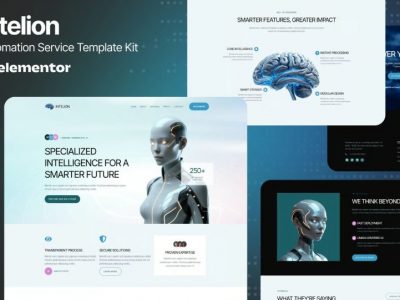 Intelion - Artificial Intelligence Service Elementor Template Kits