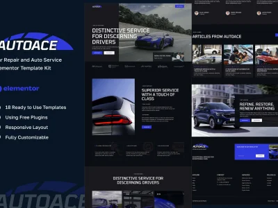 Autoace - Car Repair & Auto Service Elementor Template Kit