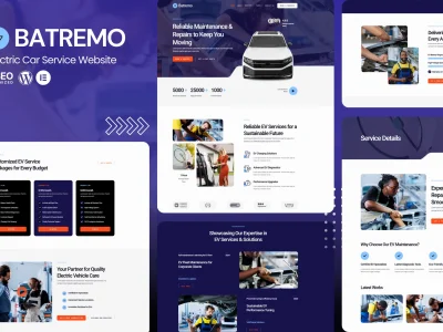 Batremo - Electric Car Service Elementor Template Kits