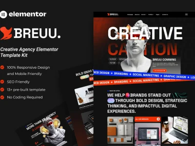 Breuu - Creative Agency Elementor Template Kit