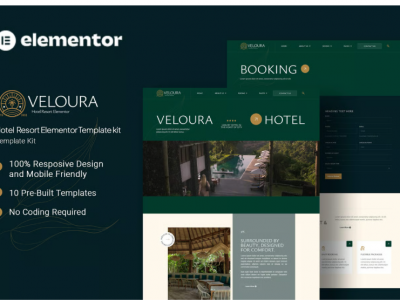 Veloura - Hotel Resort Elementor Template Kit