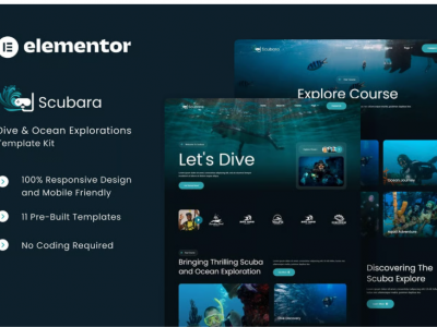 Scubara - Dive & Ocean Explorations Elementor Template Kit