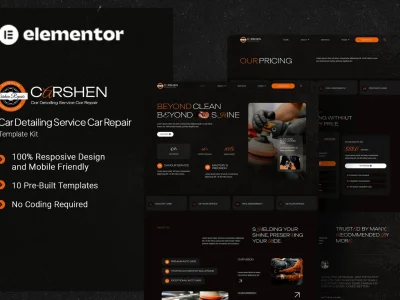Carshen - Car Detailing Service Car Repair Elementor Template Kit
