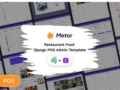 Metor - Django POS Restaurant Food Admin Template